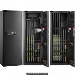 Armoire à 8 Fusils Coffre-Fort pour Armes à Feu avec Clavier Numérique