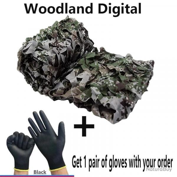 Filet de camouflage pour la chasse, filet de camouflage pour pavillon de jardin, tente de voiture, a
