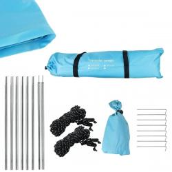 Tente de toit anti-UV pour voiture, abri de voiture portable, ombre latérale de camping, pare-soleil