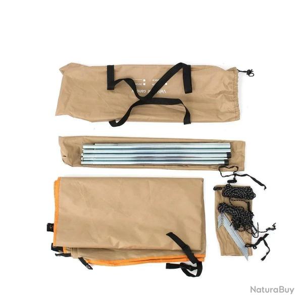 Tente de toit anti-UV pour voiture, abri de voiture portable, ombre latrale de camping, pare-soleil