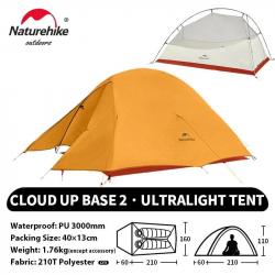 Naturehike Cloud Up 2 personnes tente ultralégère 20D Camping tente étanche en plein air randonnée v