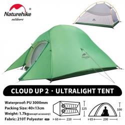 Naturehike Cloud Up 2 personnes tente ultralégère 20D Camping tente étanche en plein air randonnée v