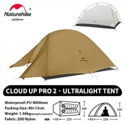 Naturehike Cloud Up 2 personnes tente ultralégère 20D Camping tente étanche en plein air randonnée v