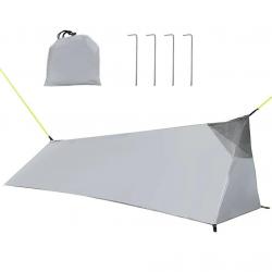 Tente de Camping ultralégère PU3000, filet d'aération intérieure en maille imperméable pour une pers