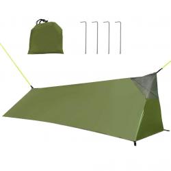Tente de Camping ultralégère PU3000, filet d'aération intérieure en maille imperméable pour une pers