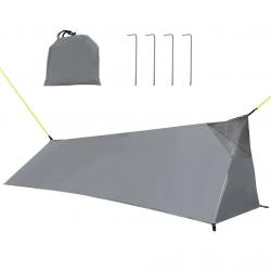 Tente de Camping ultralégère PU3000, filet d'aération intérieure en maille imperméable pour une pers