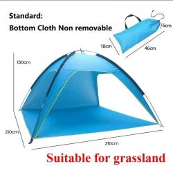 Tente de plage Portable, protection UV extérieure légère, camping, pêche, cabane, abri solaire Stand