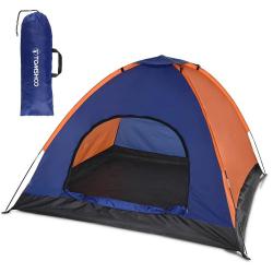 TOMSHOO - tente de Camping légère pour 3 à 4 personnes, tente de randonnée en plein air avec mouche 