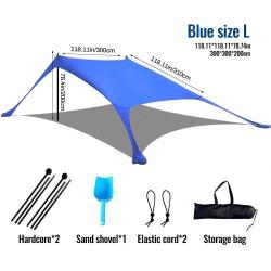 Vente chaude Portable Lycra plage auvent tente Protection UV parasol installation facile abri extéri