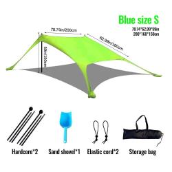 Vente chaude Portable Lycra plage auvent tente Protection UV parasol installation facile abri extéri