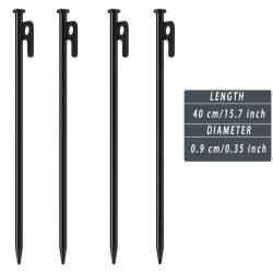 Piquets de tente robustes, piquets de Camping en acier forgé, pointes pour décoration de cour, champ