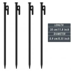 Piquets de tente robustes, piquets de Camping en acier forgé, pointes pour décoration de cour, champ