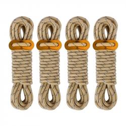 Cordes de Guyline pour tente extérieure, 5mm, 4M, lignes réfléchissantes pour Camping, avec tendeur 