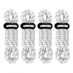 Cordes de Guyline pour tente extérieure, 5mm, 4M, lignes réfléchissantes pour Camping, avec tendeur 