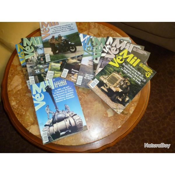 Lot de 14 revues "VMil" : le magazine des vhicules militaires