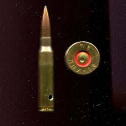 7.5 x 54 MAS Yougoslave - balle cuivre pointue - étui laiton - marquage : 7.5 nny - 78