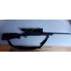 Vend carabine savage calibre 30/06 avec lunette HAWKE en 3/12x56