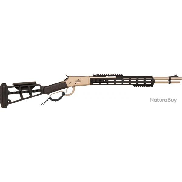 Carabine  levier sous garde botier Nickel- Alu-c/44Mag 51 cm 44 rem Mag