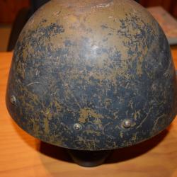 Casque  Tchéque  VZ32  reutilisé par le Luftschutz WW2