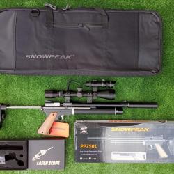 Vente Flash ! Pistolet Snowpeak PP750L 4,5mm + Lunette 3-9 x 40 + Laser Rouge  RTJG1/3