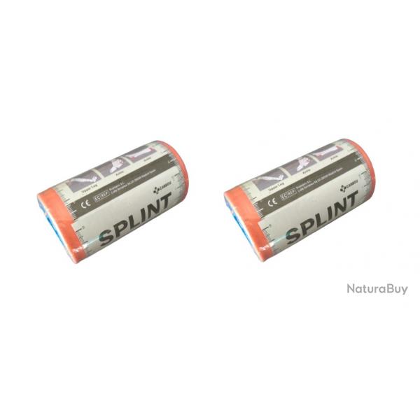 Lot de 2 Attelles rigides d'urgence - Livraison gratuite