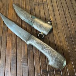 BEAU POIGNARD INDO-PERSE KOFTGARI ARGENT OTTOMAN