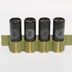 Support cartouches calibre 12 Kaki - impression 3D - à fixer sur carabine ou fusil