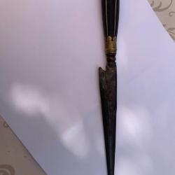 stylet corse de 30 cm ,fusee corne sombre