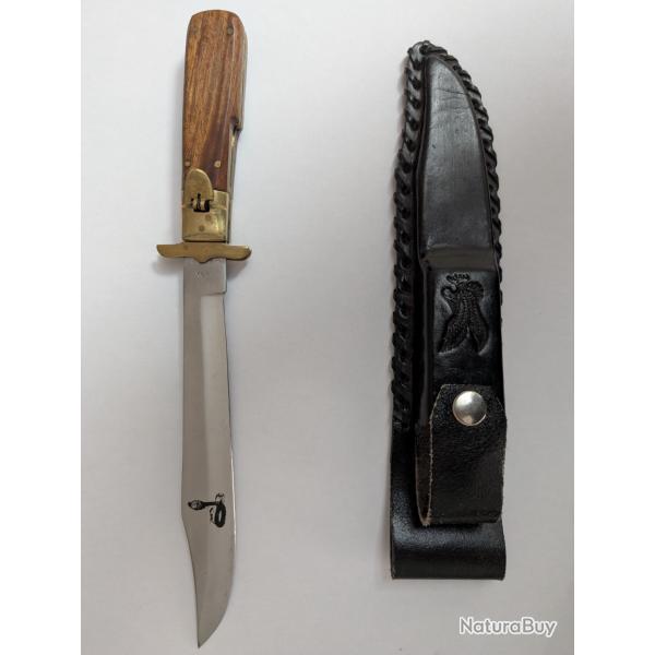 Dague de chasse avec tui en cuir