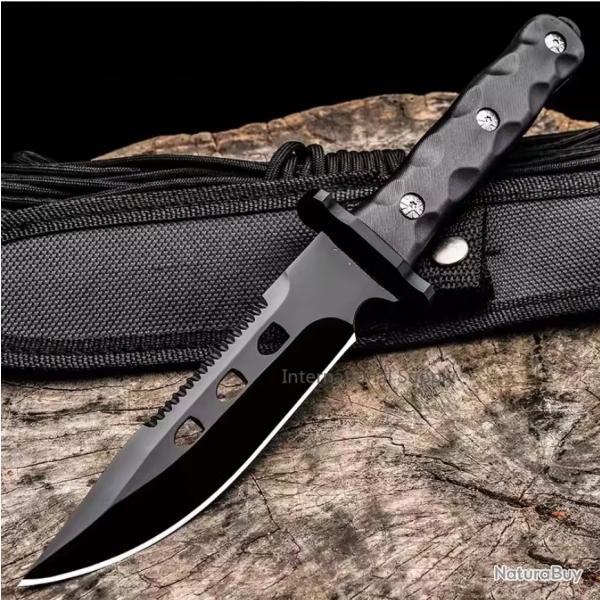 Couteau de survie - Activit extrieur - Robuste efficace - Test