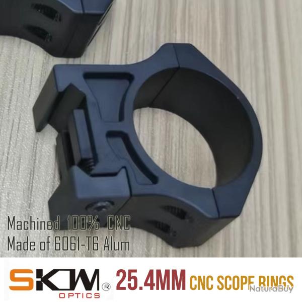 SKWGEAR-Anneaux de Porte Moyenne, Dull, 25.4mm, 6061-T6 -**25.4MM -**LIVRAISON GRATUITE