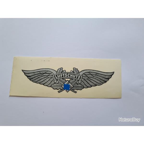 1 Autocollant pour casque Allemand WW2 Luftschutz  A25.2
