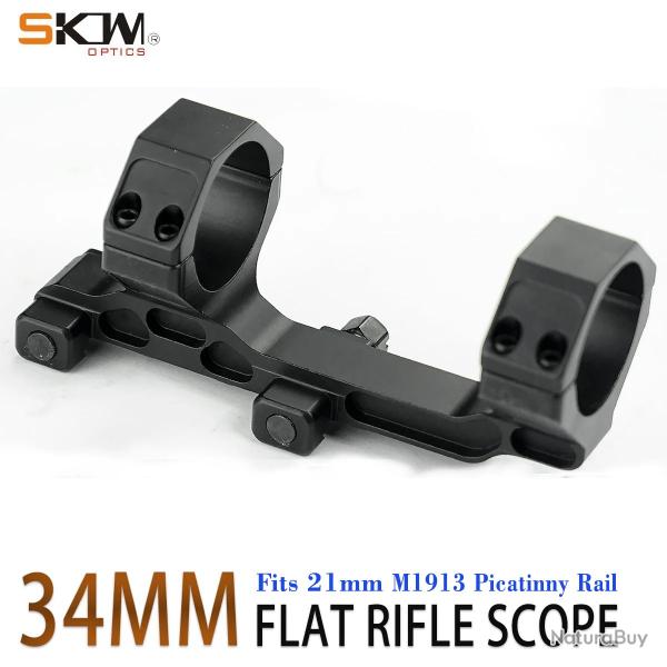 Picatinny R64., Scope Mount, Black document, AR15, figur -*34MM BLACK-**LIVRAISON GRATUITE