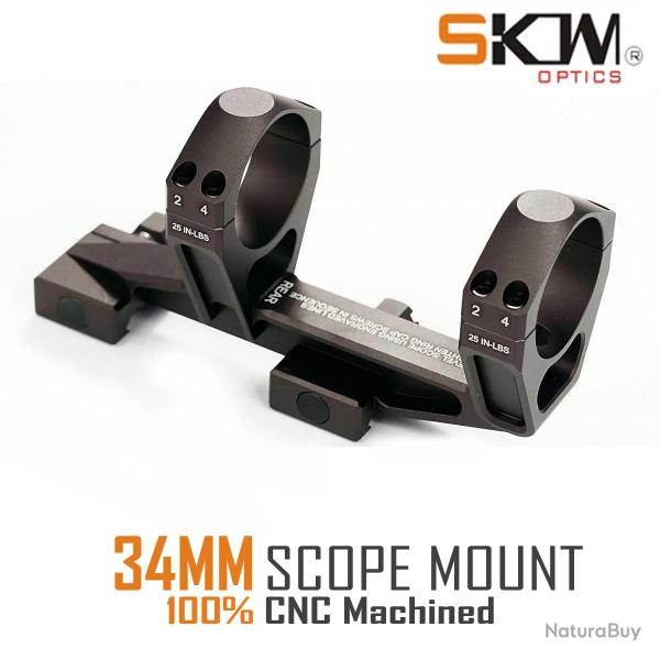 anneaux de porte pour rails Picatinny -**34MM DARK SOIL-HIGH LIVRAISON GRATUITE