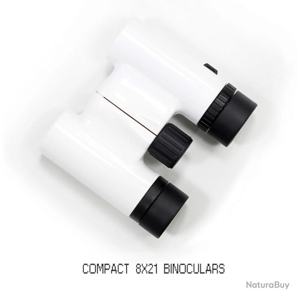 Jumelles SKWOPTICS-Bak4 pour l'observation, 8x21 -**BLANC -*LIVRAISON GRATUITE