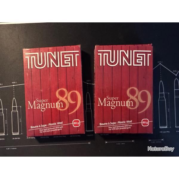Cartouches TUNET super magnum cal 12/89 60g