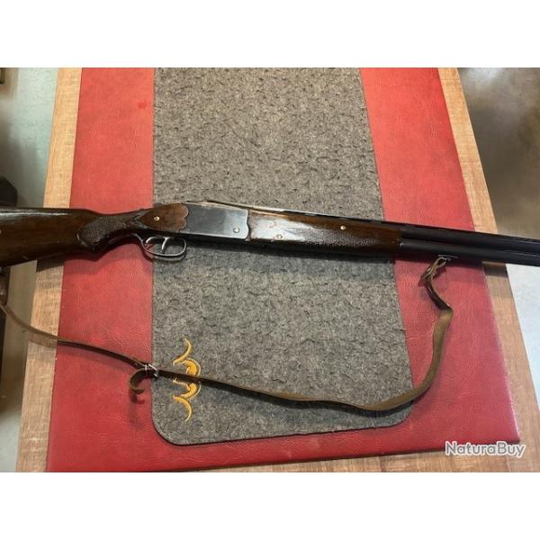Fusil de chasse superpos cal.12/70 canon de 75cm Brand King Lion double dtente occasion