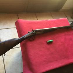 Fusil à chiens extérieurs, à percussion centrale, calibre 12, pas de prix de réserve