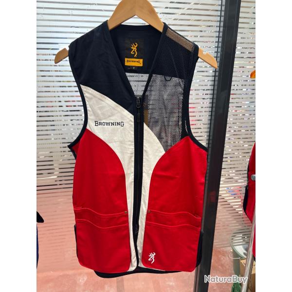 !! NEUF !! GILET BROWNING SPORTER, ROUGE TAILLE L