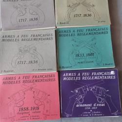 Boudriot les 6 volumes armes à feu françaises modèles reglementaires