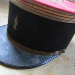 képi officier infanterie commandant post ww2 Indochine Algérie jonc plastifié 57/58