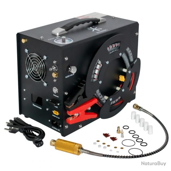Compresseur PCP 4500Psi 300Bar 220V/12V - TXES062 - Version arrt automatique alimentation interne