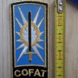 écusson militaire COFAT Commandement Organismes Formation Armée de Terre