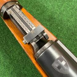 SCHMIDT RUBIN K31 7.5X55 SUISSE MONO MATRICULE
