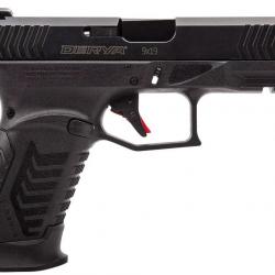 PISTOLET DY9 CAL 9X19 NOIR AVEC OPTIC READY, CHARGEURS 2x15 et 4 GRIPS DERYA