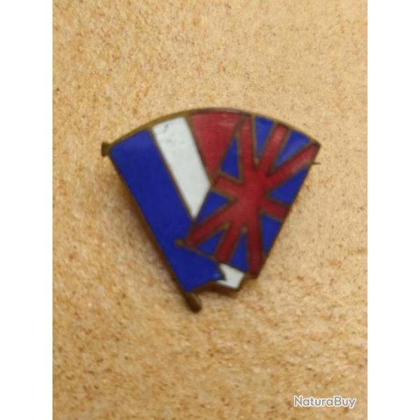 BRELOQUE LIBERATION DRAPEAU FRANCAIS ANGLAIS GUERRE 1939-1945