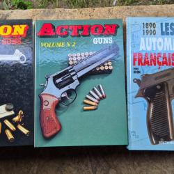 Livres collection action gun volume 1 et 2et pistolets automatiques français
