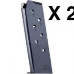 Lot de 2 Chargeurs 1911 - Calibre .45 ACP - 7 Coups - Mec-Gar