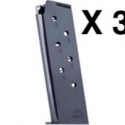 Lot de 3 Chargeurs 1911 - Calibre .45 ACP - 7 Coups - Mec-Gar