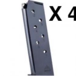 Lot de 4 Chargeurs 1911 - Calibre .45 ACP - 7 Coups - Mec-Gar